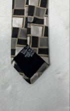 Load image into Gallery viewer, Hugo Boss Mens Brown Gray Printed Adjustable Pointed Tie
