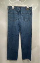 Load image into Gallery viewer, Hugo Boss Mens Blue Stretch Pockets Straight Leg Jeans Size Large
