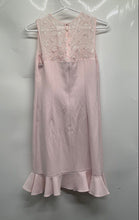 Load image into Gallery viewer, Karl Lagerfeld Paris Womens Pink Sleeveless Flounce Hem Back Zip Mini Dress Sz S
