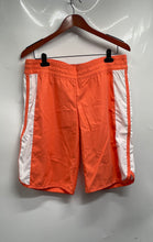 Load image into Gallery viewer, Nike Sportswear Womens Orange White Elastic Waist Pull-On Athletic Shorts Size L
