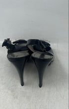 Load image into Gallery viewer, Gianni Bini Womens Black Leather Peep Toe Platform Slingback Sandals Size 7M
