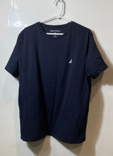 Load image into Gallery viewer, Nautica Mens Blue Cotton Short Sleeve Crew Neck Pullover T-Shirt Size XL
