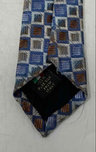 Load image into Gallery viewer, Serica Mens Multicolor Gridded Geometric Print Silk Adjustable Pointed Tie
