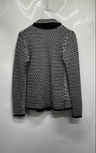 Load image into Gallery viewer, Ann Taylor Womens Black White Long Sleeve Three-Button Blazer Size SP
