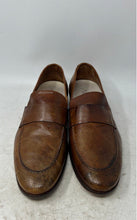 Load image into Gallery viewer, Bacco Bucci Mens Brown Leather Perforated Slip-On Penny Loafer Shoes Size 13
