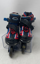 Load image into Gallery viewer, Banwei Kids Red Blue Black Adjustable Roller Blades Inline Skates Size M/35-38
