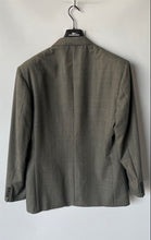 Load image into Gallery viewer, Cellini Uomo Mens Gray Check Long Sleeve Notch Lapel Two-Button Blazer Size 44L
