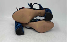 Load image into Gallery viewer, J.Crew Womens Stella Bow Multicolor Open Toe Block Strappy Heels Size 8
