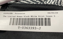 Load image into Gallery viewer, The Limited Womens Black White Chevron Print Back Zipper Sheath Dress Size 10
