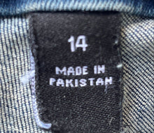 Load image into Gallery viewer, Karl Lagerfeld Womens Blue Medium Wash Pockets Denim Straight Leg Jeans Size 14
