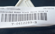 Load image into Gallery viewer, Unbranded Womens Black Suede Front Slit Midi Straight &amp; Pencil Skirt Size 14

