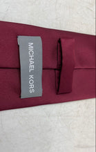Load image into Gallery viewer, Michael Kors Mens Red Keeper Loop Adjustable Pointed Tie
