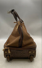 Load image into Gallery viewer, Diane Von Furstenberg Studio Unisex Brown Double Handle Carry-On Duffle Bag
