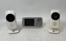 Load image into Gallery viewer, Motorola Model MBP483PU White Baby Monitor With 2 Cameras And Adapters Untested
