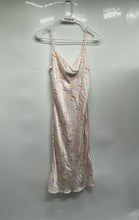 Load image into Gallery viewer, BCBGeneration Womens White Multicolor Chevron Print Cowl Neck Slip Dress Size 2
