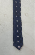 Load image into Gallery viewer, Donald J. Trump Mens Blue Geometric Print Silk Adjustable Designer Tie With Tags
