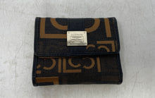 Load image into Gallery viewer, Liz Claiborne Womens Gold Brown Credit Card Slots Trifold Wallet
