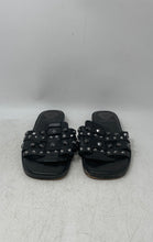 Load image into Gallery viewer, Vince Camuto Womens Neverna Black Leather Studded Slip-On Slide Sandals Size 8M
