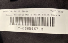 Load image into Gallery viewer, Armani Exchange Mens Black Cotton Collared Short Sleeve Golf Polo Shirt Size M
