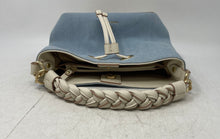 Load image into Gallery viewer, Nanette Lepore Womens White Blue Inner Pockets Bucket Handbag
