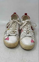 Load image into Gallery viewer, Aldo Womens White Printed Leather Lace-Up Low Top Sneakers Shoes Size 7.5
