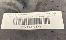 Load image into Gallery viewer, Banana Republic Womens Black Pockets Double-Breasted Four-Button Blazer Size 10
