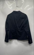 Load image into Gallery viewer, New York &amp; Company 7th Avenue Womens Black Notch Lapel Two-Button Blazer Size 2
