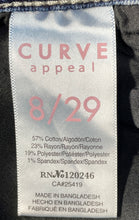 Load image into Gallery viewer, Curve Appeal Womens Blue Medium Wash Pockets Denim Bermuda Shorts Size 8/29
