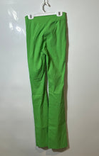 Load image into Gallery viewer, Zara Womens Green Flat Front Side Zip Bootcut Leg Trouser Pants Size XS
