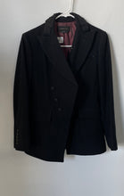 Load image into Gallery viewer, BCBGMaxazria Womens Black Double-Breasted Long Sleeve One Button Blazer Size S
