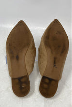 Load image into Gallery viewer, Steve Madden Womens Finely Light Brown Leather Slip-On Mule Flats Size 6.5M
