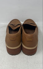 Load image into Gallery viewer, Toms Womens Cara Lug Brown Leather Slip-On Penny Loafer Shoes Size 8.5W
