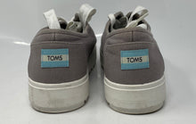 Load image into Gallery viewer, Toms Womens Cordones Gray Round Toe Low Top Lace-Up Sneakers Shoes Size 9
