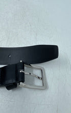 Load image into Gallery viewer, Vince Camuto Mens Black Faux Leather Adjustable Buckle Dress Belt Size 34/85
