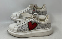 Load image into Gallery viewer, Aldo Womens Carapetos White Bemine Valentines Day Rhinestone Sneaker Shoes Sz 7
