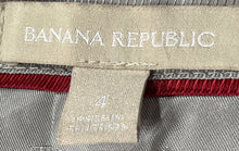 Load image into Gallery viewer, Banana Republic Womens Red Geometric Print Flat Front Pockets Trousers Pants 4

