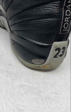 Load image into Gallery viewer, Nike Kids Air Jordan 12 Retro Gray Black Lace-Up Sneaker Shoes Size 5.5Y
