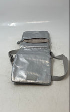Load image into Gallery viewer, Kipling Womens Eldorado Silver Leather Adjustable Strap Crossbody Handbag
