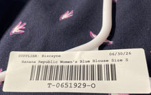 Load image into Gallery viewer, Banana Republic Womens Blue Bird Print Sleeveless V-Neck Camisole Tank Top Sz S
