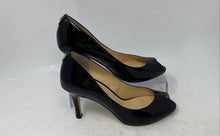 Load image into Gallery viewer, Ivanka Trump Womens Cleo Black Patent Leather Peep Toe Stiletto Pump Heels Sz 6M
