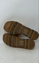 Load image into Gallery viewer, Franco Sarto Womens Hoda Gold Open Toe Slip-On Platform Slide Sandals Size 8M
