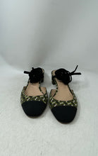 Load image into Gallery viewer, J.Crew Womens Multicolor Printed Leather Ankle Strap Block Mule Heels Size 11
