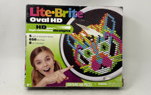 Load image into Gallery viewer, Hasbro Multicolor Lite Brite Oval HD 8 Templates Light Art Board Toy Pre-Owned
