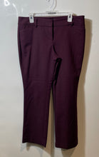 Load image into Gallery viewer, 7th Avenue Design Studio New York &amp; Company Womens Wine Trouser Pants Size 12P
