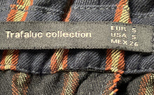 Load image into Gallery viewer, Zara Womens Multicolor Striped Print High Waisted Paperback Ankle Pants Size S
