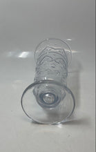 Load image into Gallery viewer, Clear Engraved Crystal Cut Home Decorative Round Footed Flower Vase
