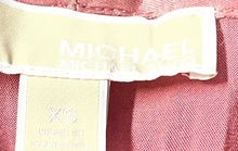 Load image into Gallery viewer, Michael Kors Womens Pink Short Sleeve V-Neck Blouse Top Size XS
