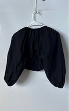 Load image into Gallery viewer, Zara Womens Black Sweetheart Neck Cropped Blouse Top Size XS
