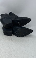 Load image into Gallery viewer, Indigo Rd. Womens Black Leather Side Zip Pointed Toe Ankle Booties Size 7M
