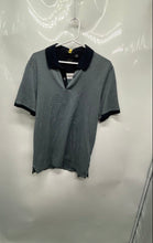 Load image into Gallery viewer, Hugo Boss Mens Gray Regular Fit Collared Short Sleeve Golf Polo Shirt Size L
